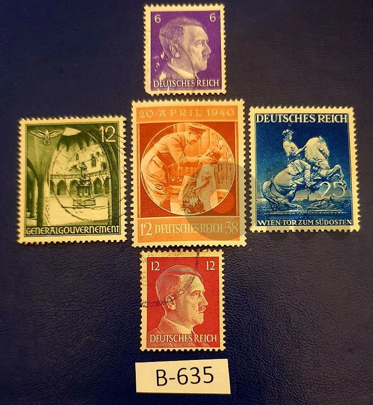 Germany Reich Nazi 5 stamps Lot# B-635