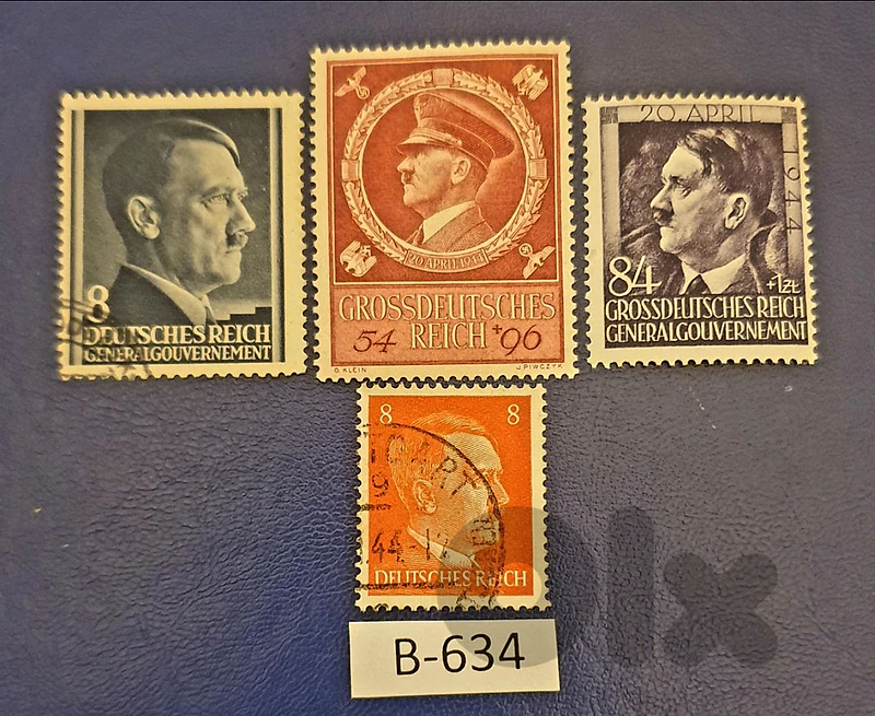 Germany Reich Nazi 4 stamps Lot# B-634