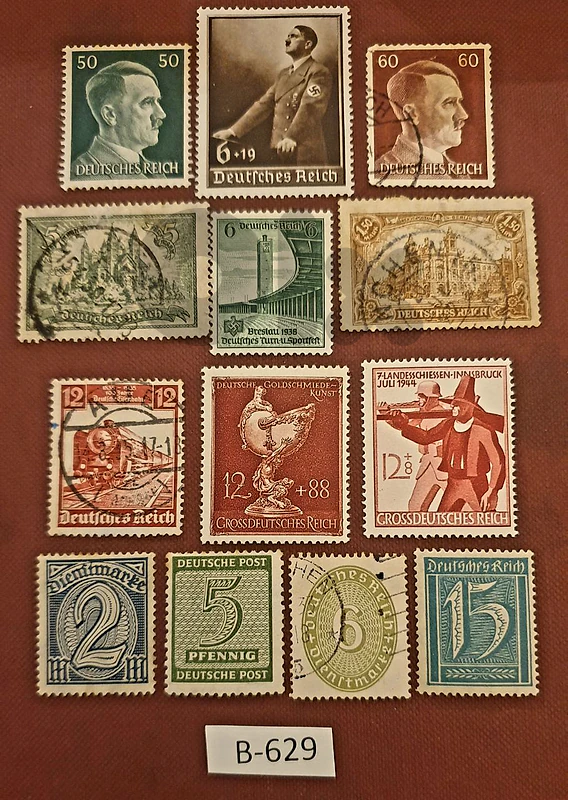 Germany Reich Nazi 13 stamps Lot# B-629