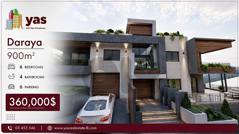 Daraya 900m2 | 350m2 Villa | Troc Available | Garden Available |A