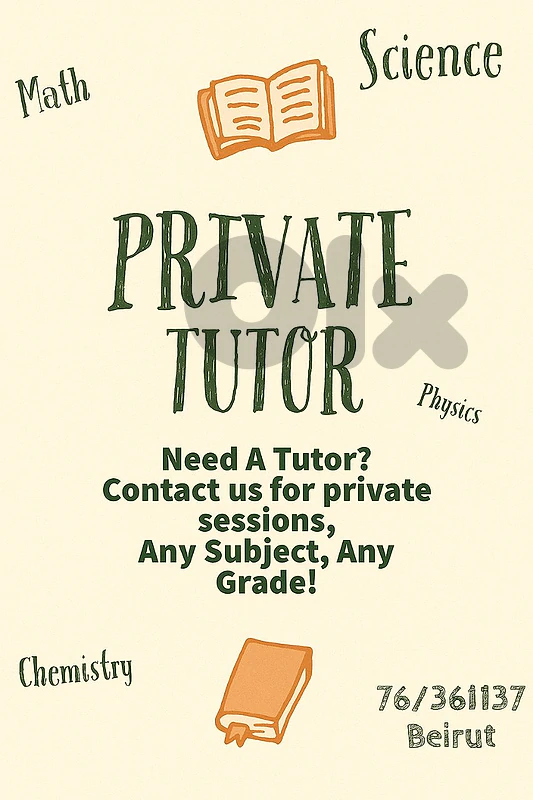Private Teacher - Tutor - Private Lessons -Agenda
