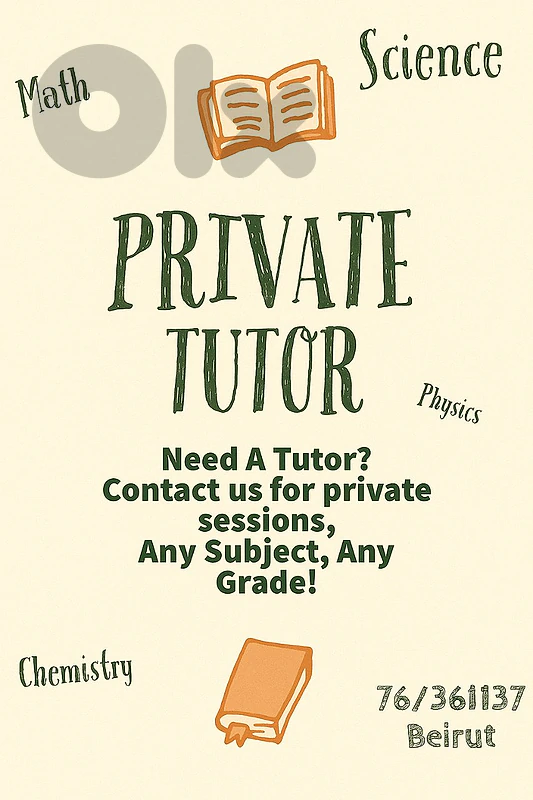 Private Teacher - Tutor - Private Lessons -Agenda