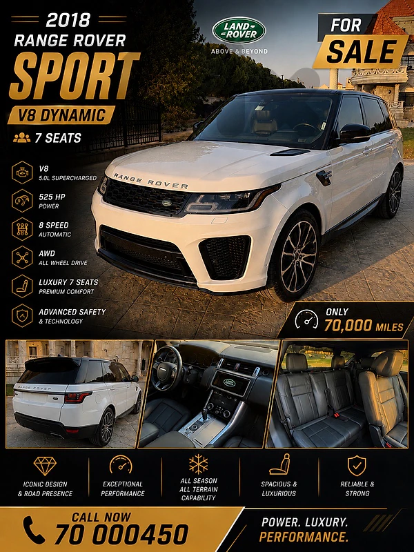 Land Rover Range Rover Sport v8 dynamic 2018
