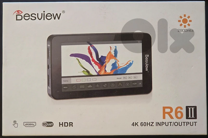 Desview Monitor R6ii + 2 batteries + charger