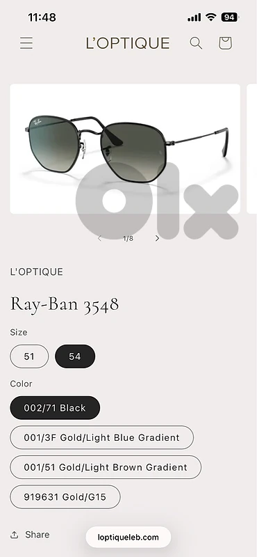 RayBans 3548