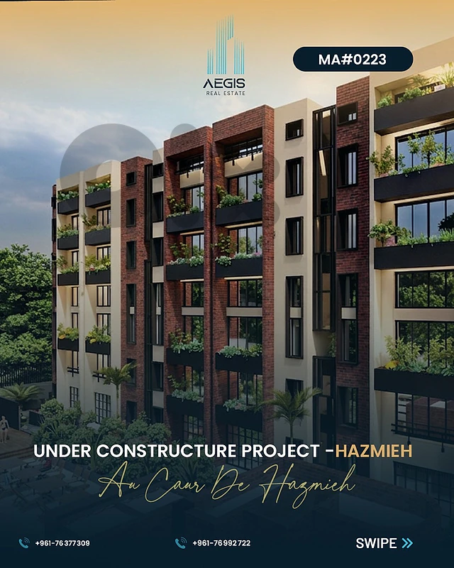 apartements for sale hazmieh-  شقق للبيع في الحازميه قيد الإنشاء
