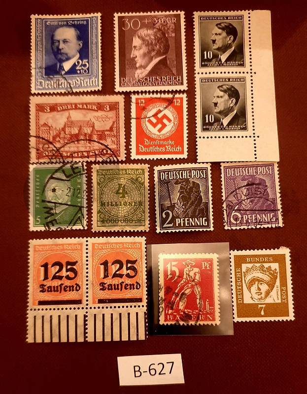 Germany Reich Nazi 14 stamps Lot# B-627