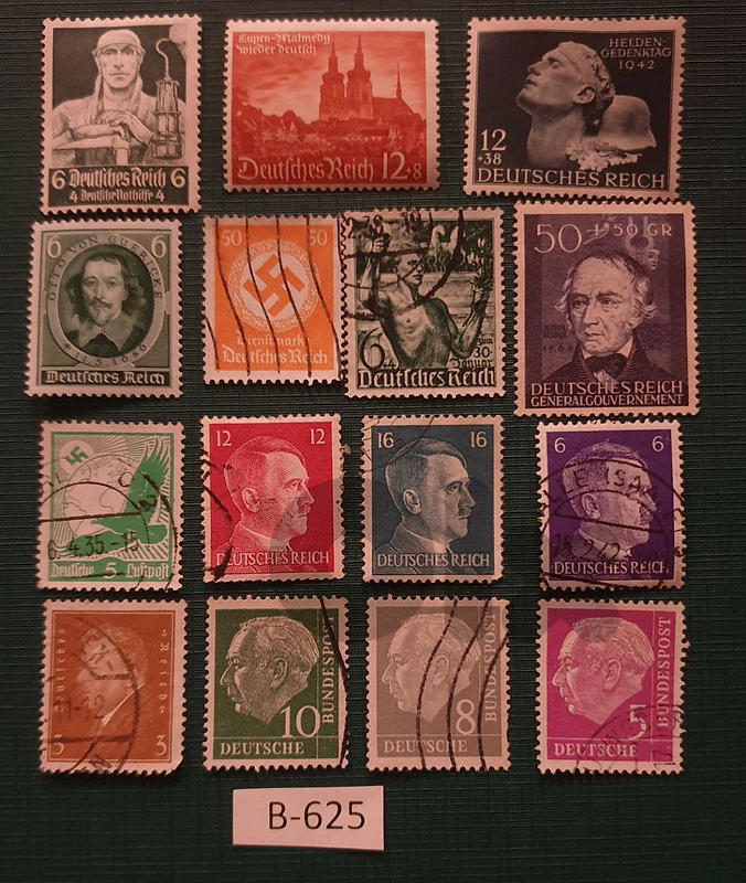Germany Reich Nazi 15 stamps Lot# B-625