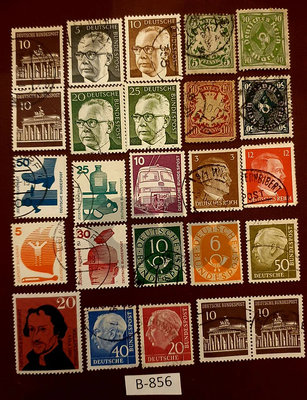 Germany 1922-1970 old 25 stamps Lot# B-856