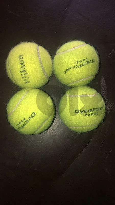 4 Used Padel / Tennis Balls – Great for Practice & Casual Games