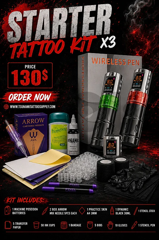 starter tattoo kit X3