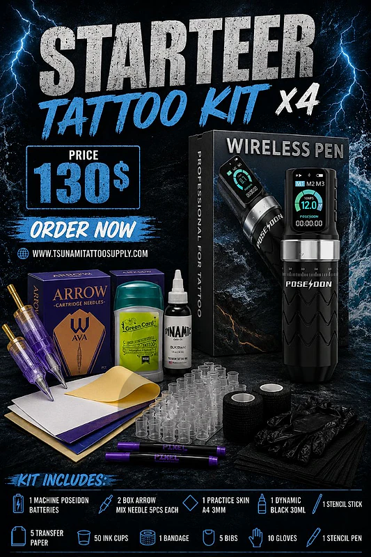 starter tattoo kit x4