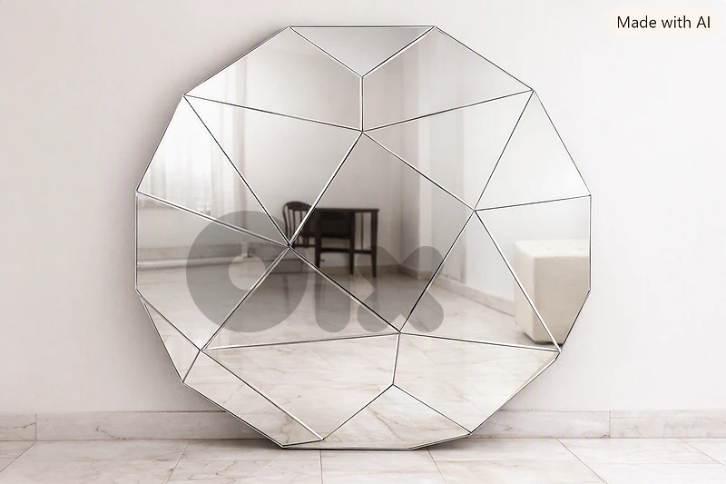 Elegant Wall Mirror – Crystal Clear, Modern Design