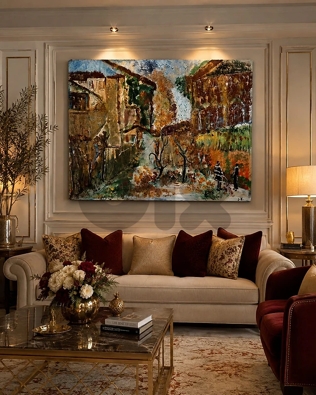 رسم زيتي