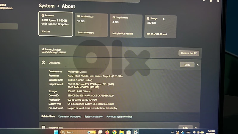 lenovo ideapad gaming laptop