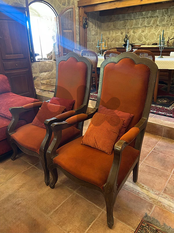 Set of Louix XV highback seaters