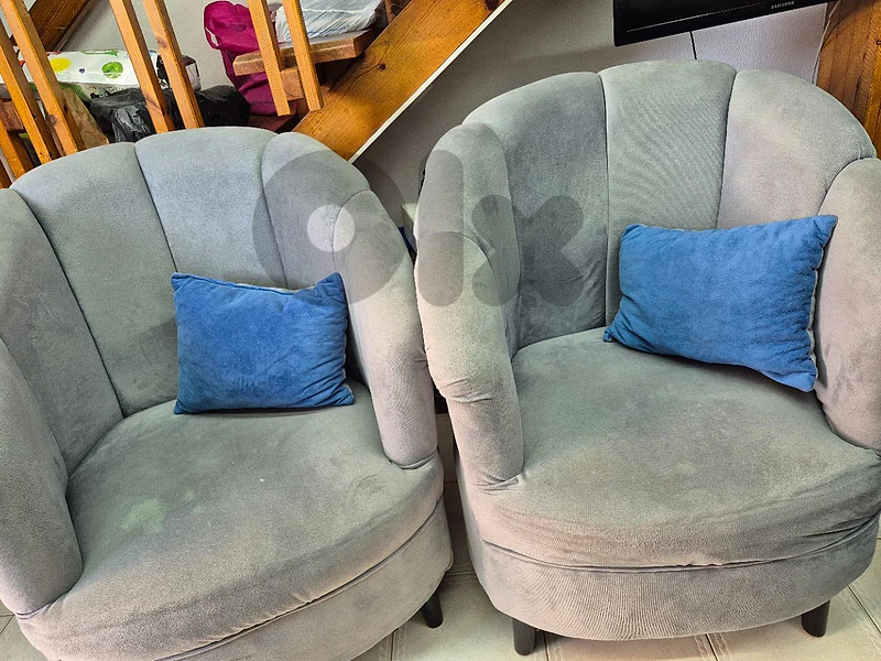 2 sofa single grey