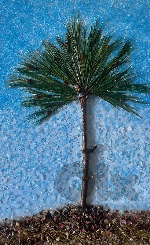 Pine tree 3D Resin Art - Enchanted Forest