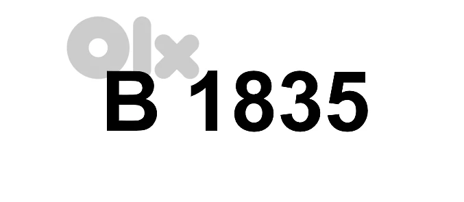 Unique 4 digits Plate