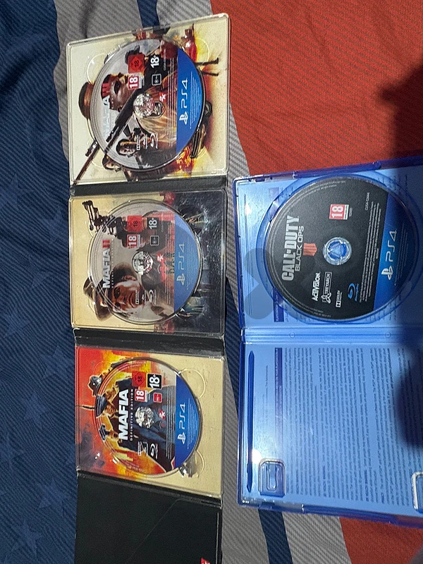mafia limited collection(mafia 1, mafia2,mafia3) and black ops 4.