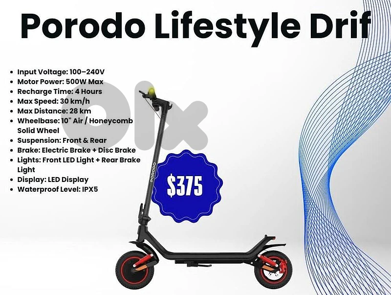 porodo electric scooter used