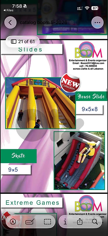 used inflatables 4 D designs high quality
