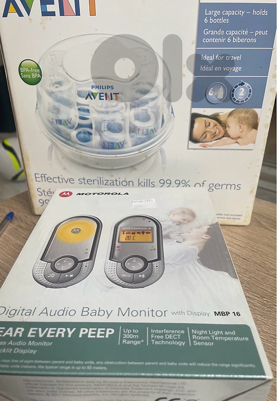Sterilizer and baby monitor