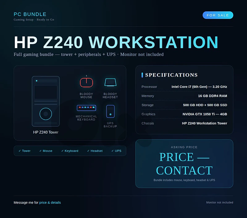 Hp tower workstation