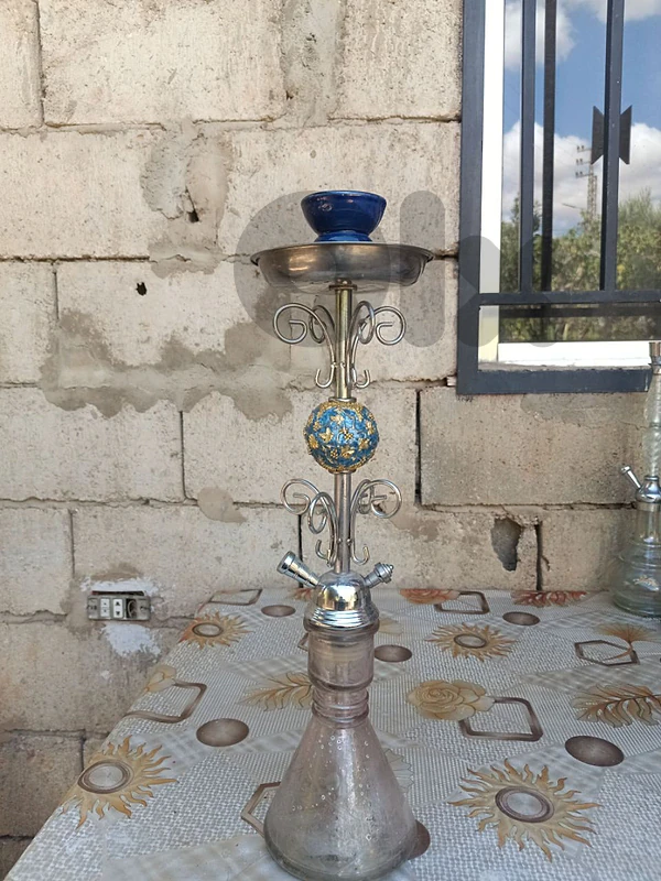 عرض مميز: أرجيلة شرقية فاخرة كاملة + نربيش هدية بحالة ممتازة