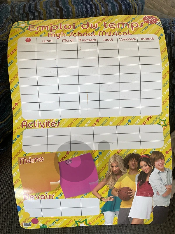Disney High School Musical Erasable Weekly Schedule Board - NEW