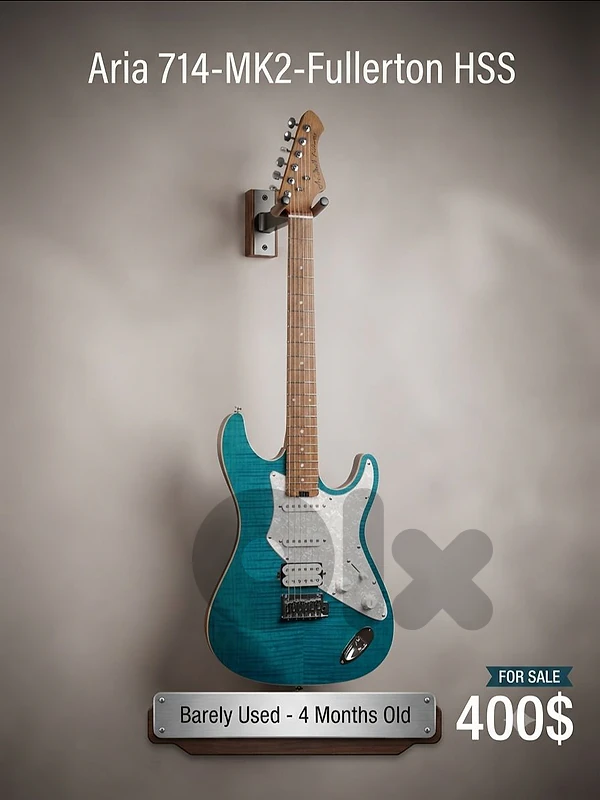 Aria 714-MK2-Fullerton HSS Electric Guitar