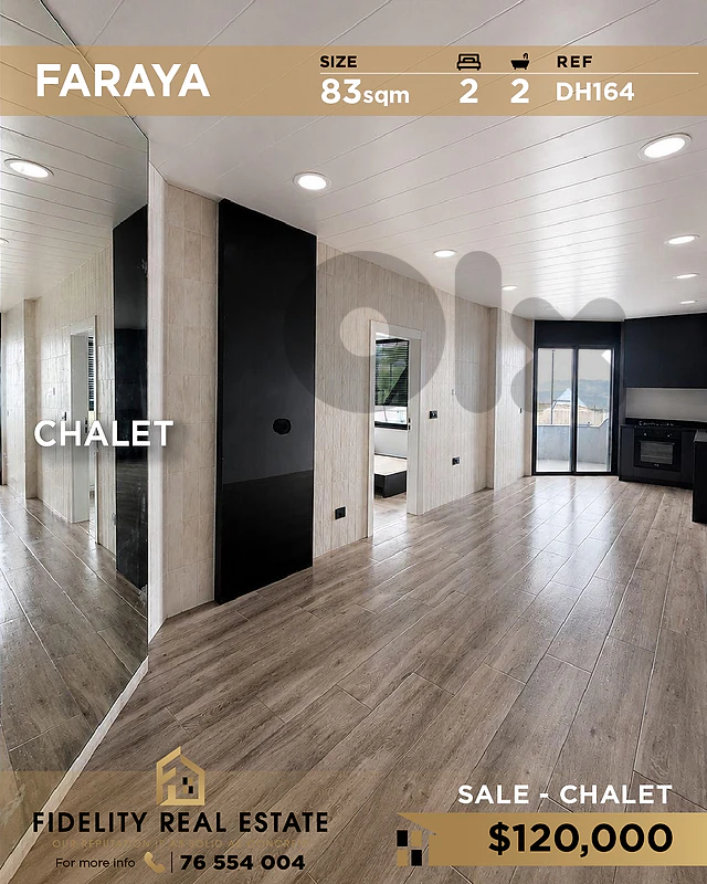 Chalet for sale in Faraya DH164 شاليه للبيع في فاريا