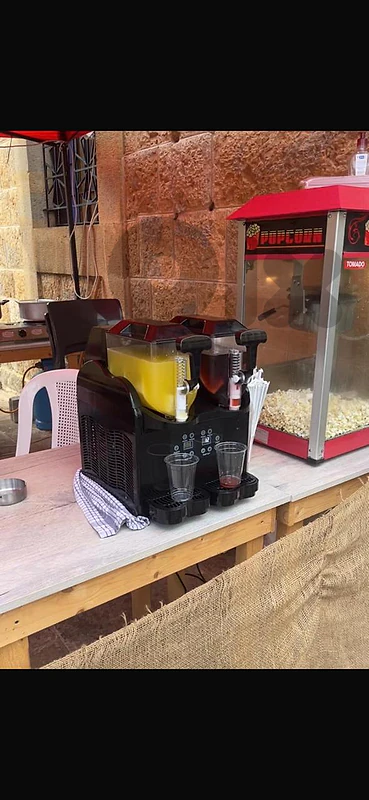 frisco and popcorn machine
