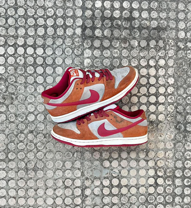 Nike Dunk brown and purple