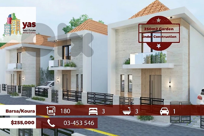 Barsa 180m2 | 250m2 Garden | Under Construction | pyt Facilities |HS