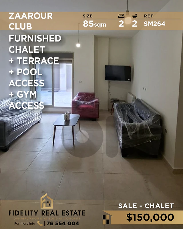 Chalet for sale in Zaarour SM264 شاليه  للبيع في  زعرور