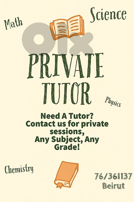 Private Teacher - Tutor - Private Lessons -Agenda