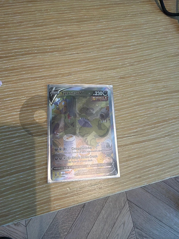 Pokemon card Tyranitar V ( mint condition )