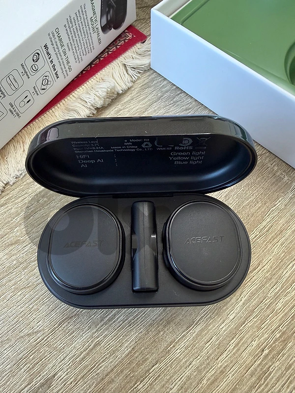 ACEFAST R3 Wireless Lavalier 2 Micros – Dual Mic + AI Noise Reduction