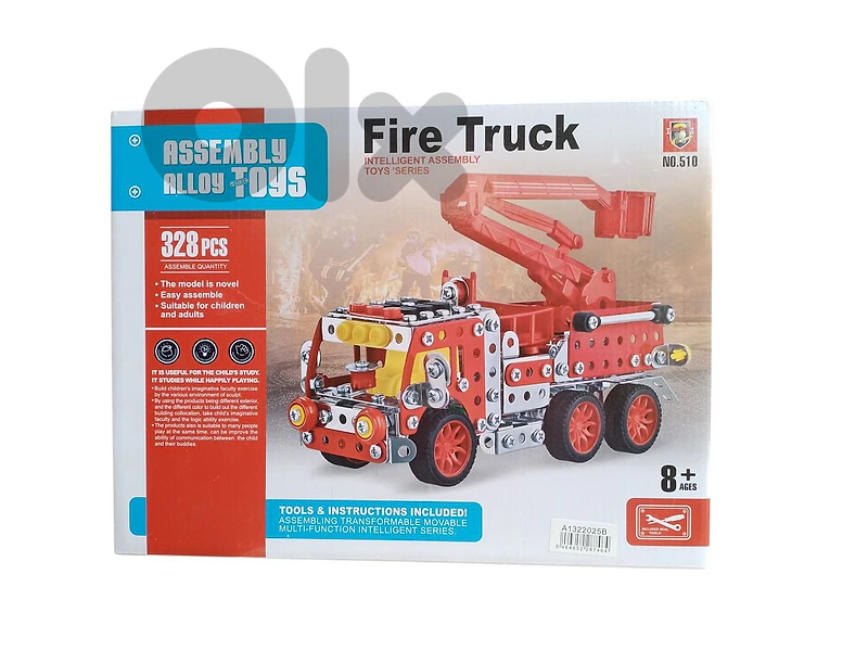 328 pieces fire truck mecano