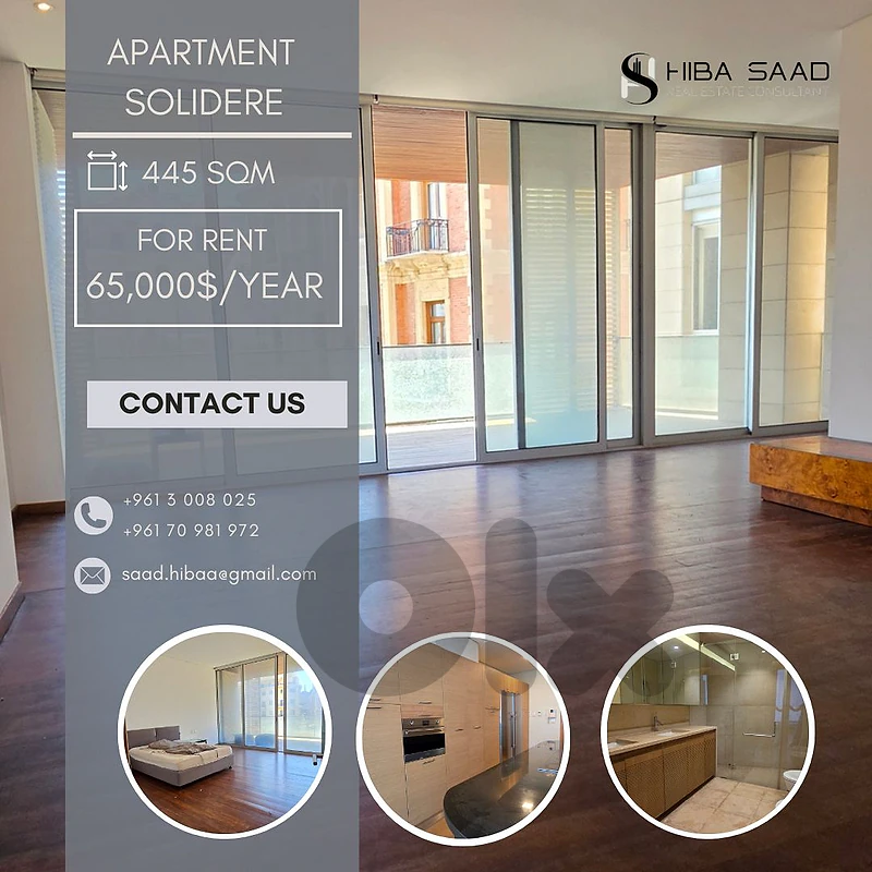 Apartment for Rent in Solidere شقة للايجار في سوليدير