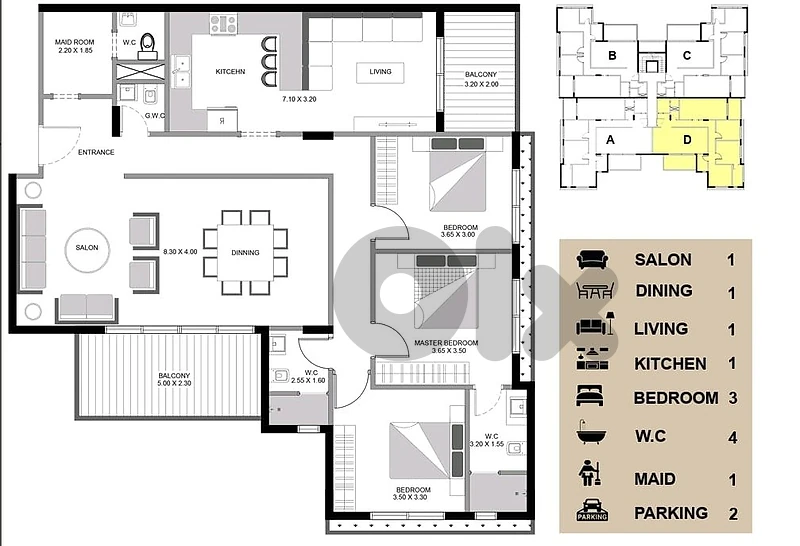 Apartment for Sale in Aleyشقة للبيع في عاليه