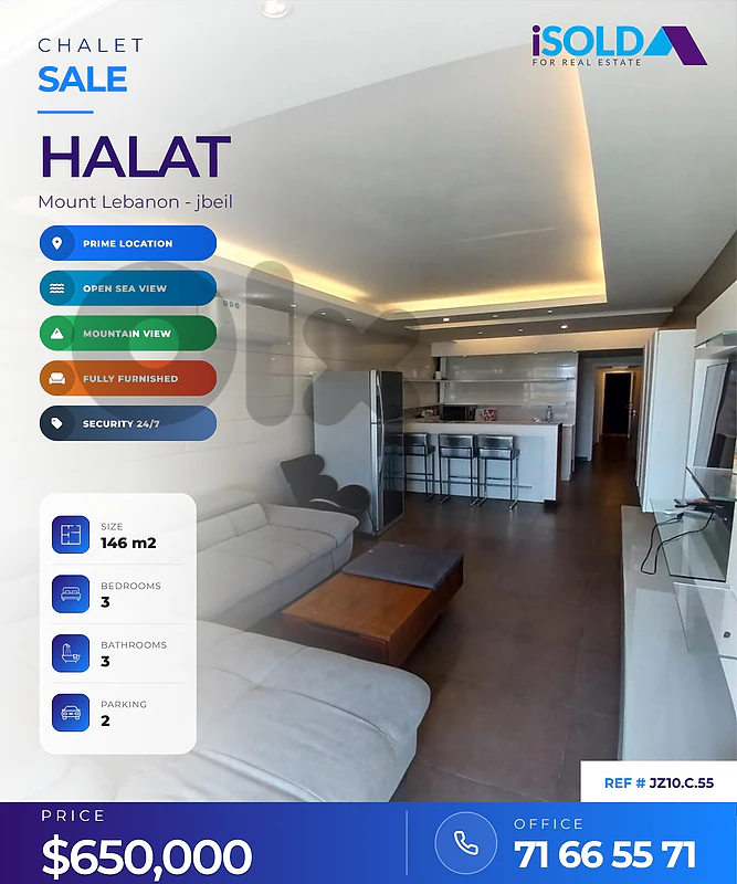 Exclusive Fully Furnished Duplex Chalet For Sale In Halat Sur Mer