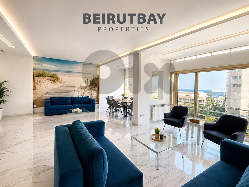 Sea View 2 Master Bedroom Apartment for Rent in Gemmayzeh
