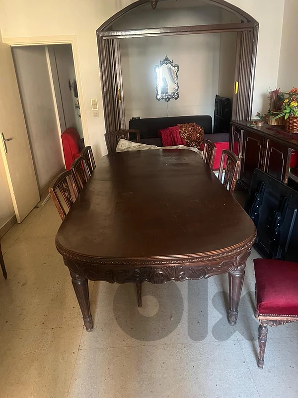 Vintage Dining Table with 8chairs