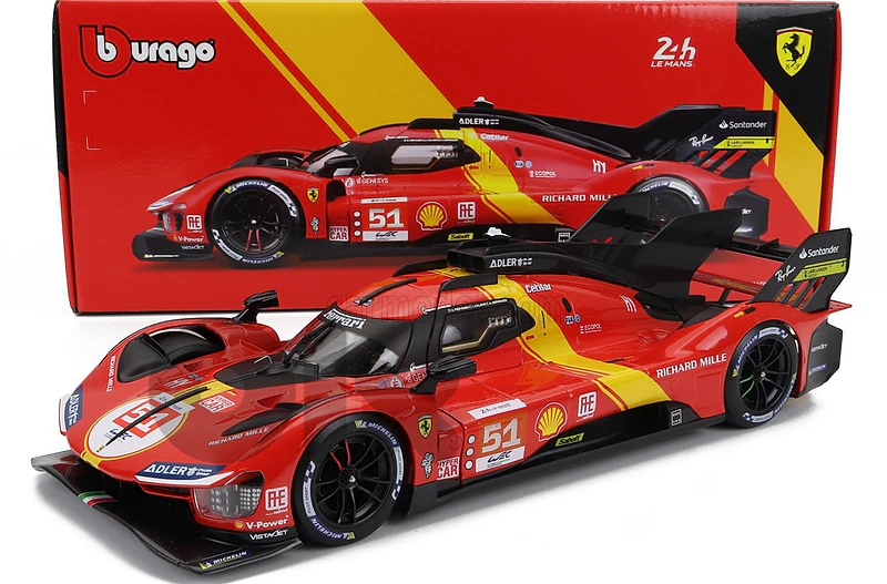 Ferrari 499P #51 (Lemans 24h 2023) diecast car model 1;18