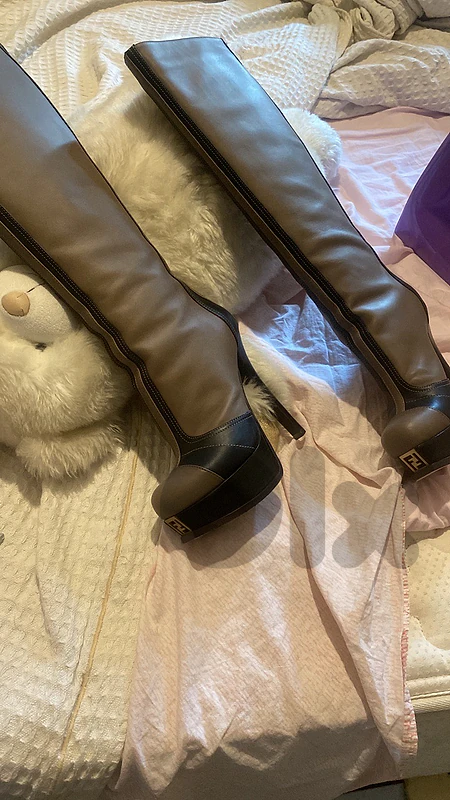 RARE Fendi Fendista Over-The-Knee Platform Boots - Excellent Condition