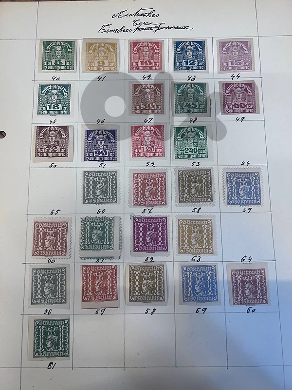 Austria tax stamps