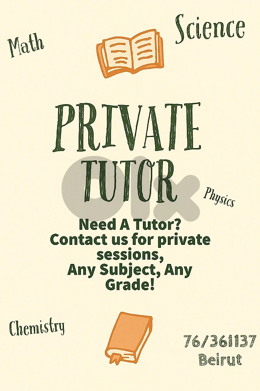 Private Teacher - Tutor - Private Lessons -Agenda