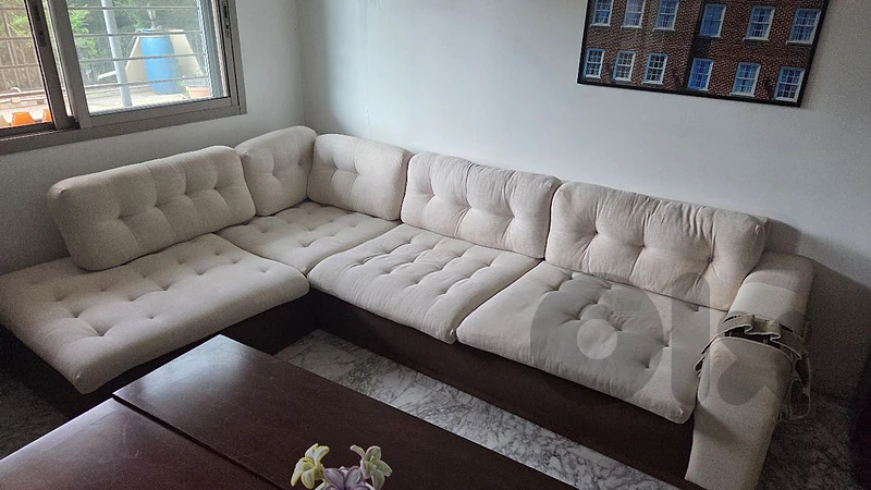 custom made sofa (can turn into bed)
